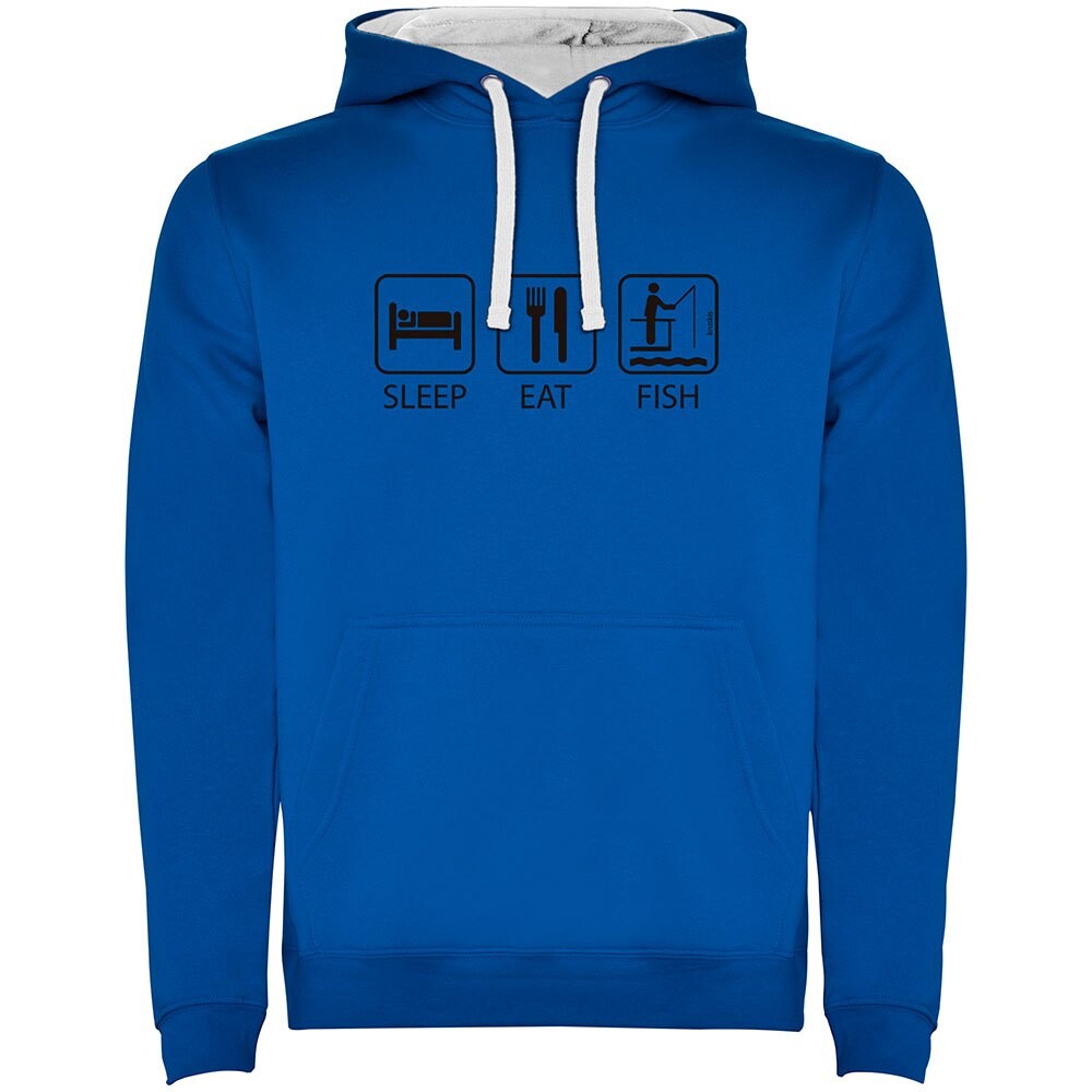 

Худи Kruskis Sleep Eat And Fish Two-Colour, синий
