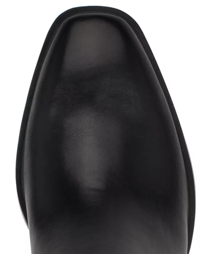 Женские сапоги Barile на широком каблуке для высокой икры Nine West, черный — фото 4