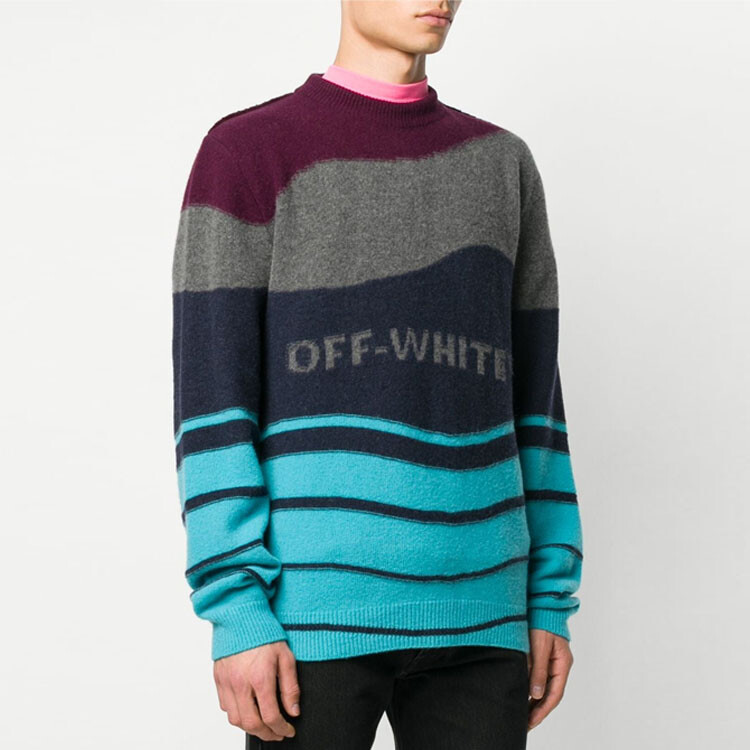 Осень-Зима 20 Свитер Мужской Многоцветный Off-White, цвет Multicolor — фото 2