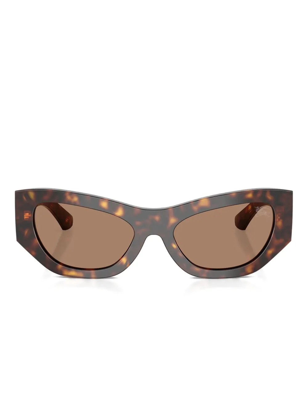 

Солнцезащитные очки черепаховой расцветки Burberry, коричневый