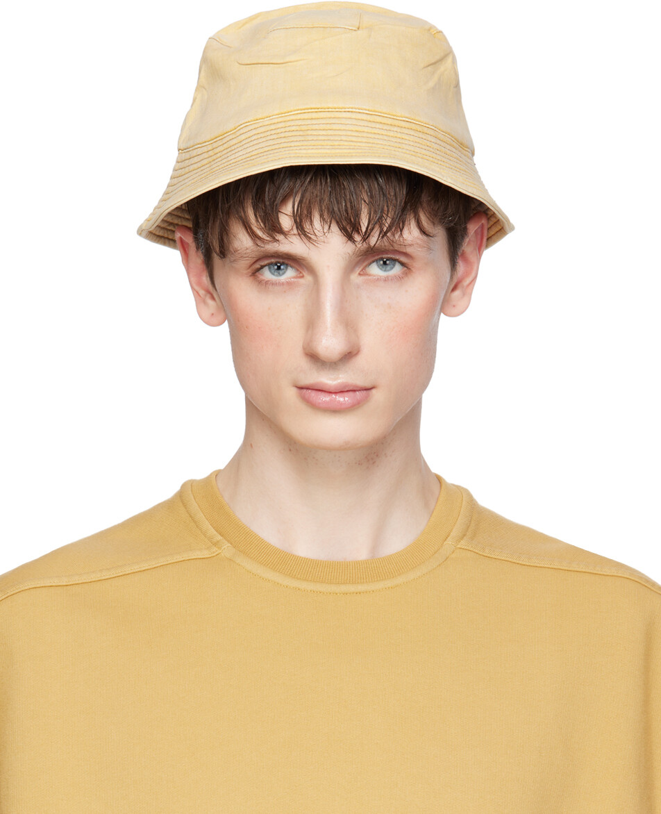 

Желтая панама с узкими полями Gilligan Rick Owens Drkshdw