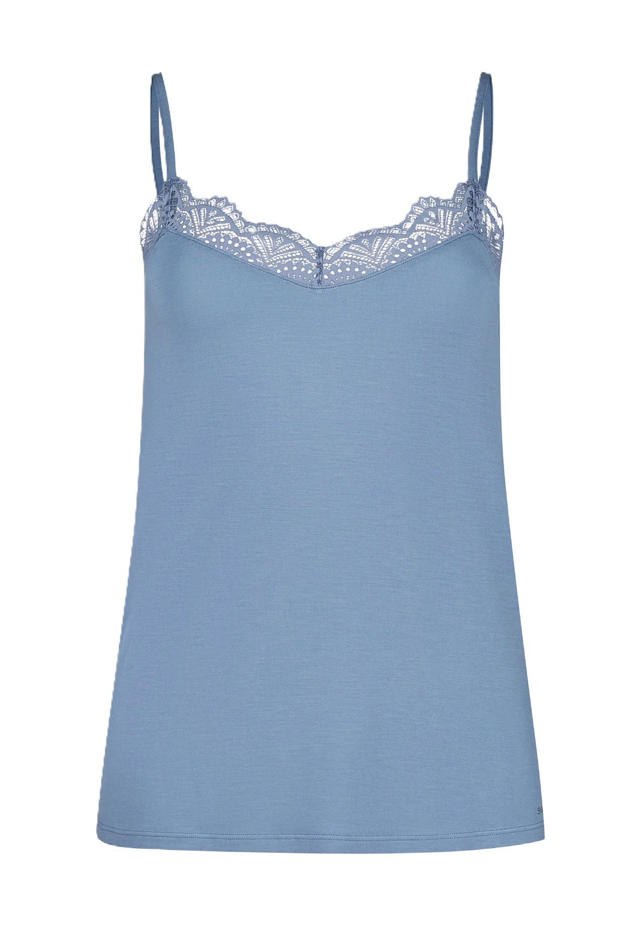 

Женский кружевной топ для сна на тонких бретелях SKINY, цвет S336 Faded Denimb