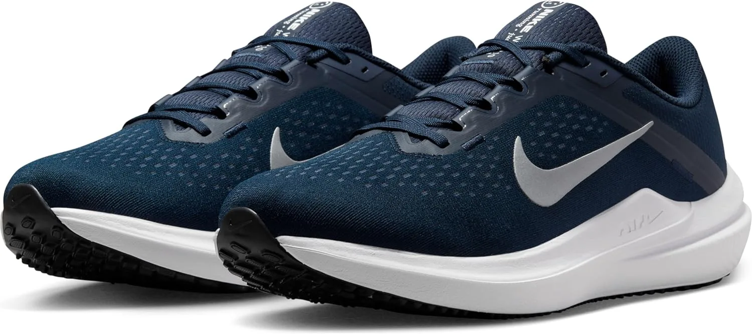 Мужские кроссовки для бега по шоссе Nike Winflo 10, металлик серебристый — фото 4