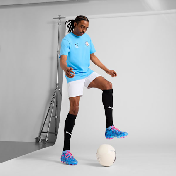 Бутсы для игры в футбол на твердом грунте для мужчин Puma X Kidsuper Future 8 Ultimate, синий — фото 3