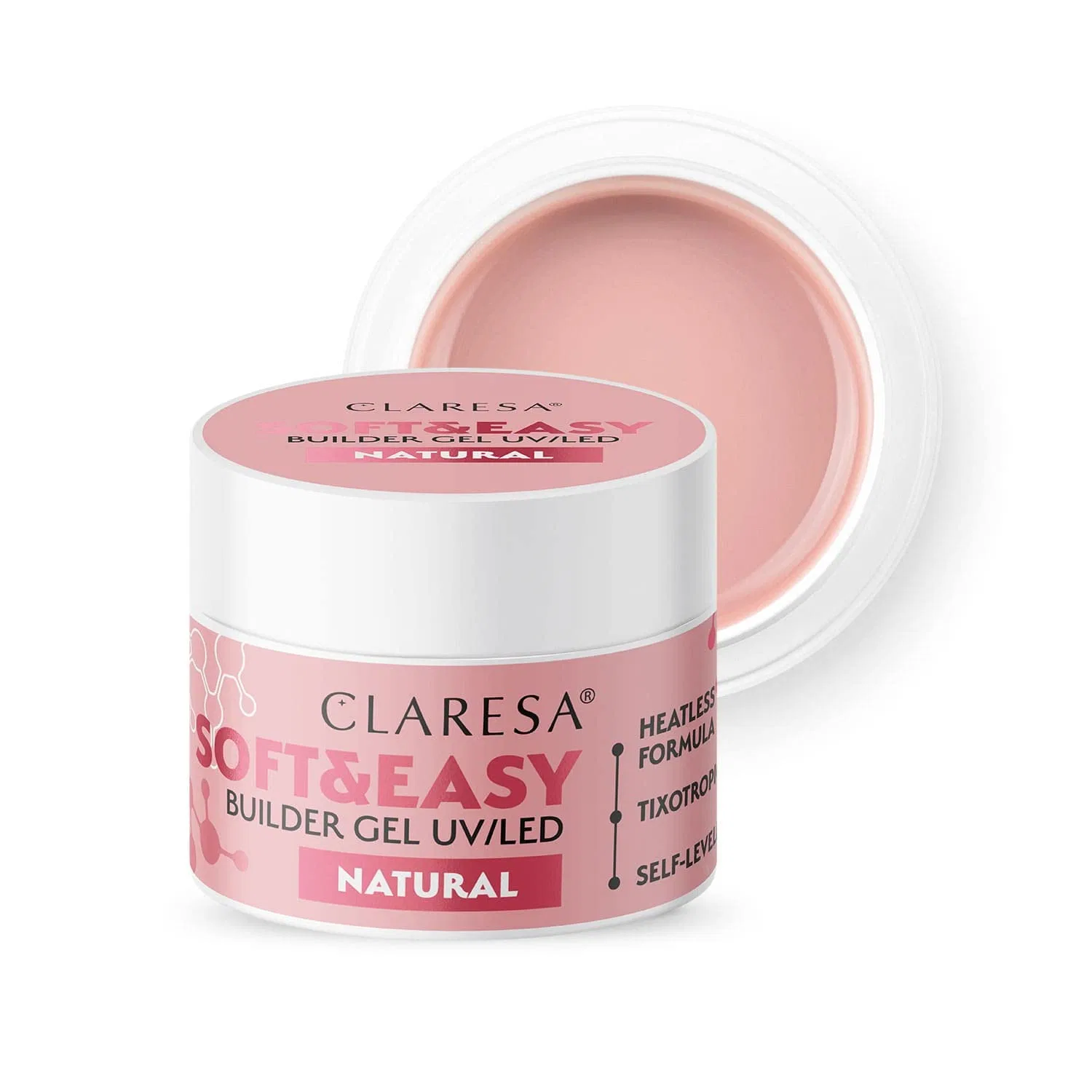 Гель для наращивания Claresa Soft & Easy Natural, 45 г Claresa