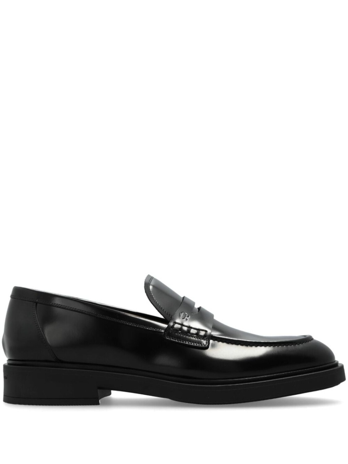 

Gianvito Rossi пенни-лоферы Harris из полированной кожи, черный