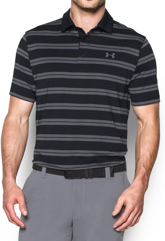 

Under Armour мужская футболка-поло Groove Stripe, Black (001)/Graphite, Черный, Under Armour мужская футболка-поло Groove Stripe, Black (001)/Graphite