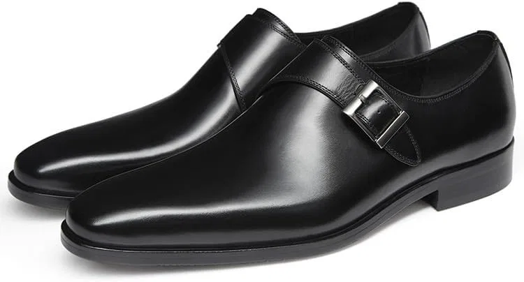 Лоферы кожаные Oxford Dress Shoes, Black UOPYNE — фото 4