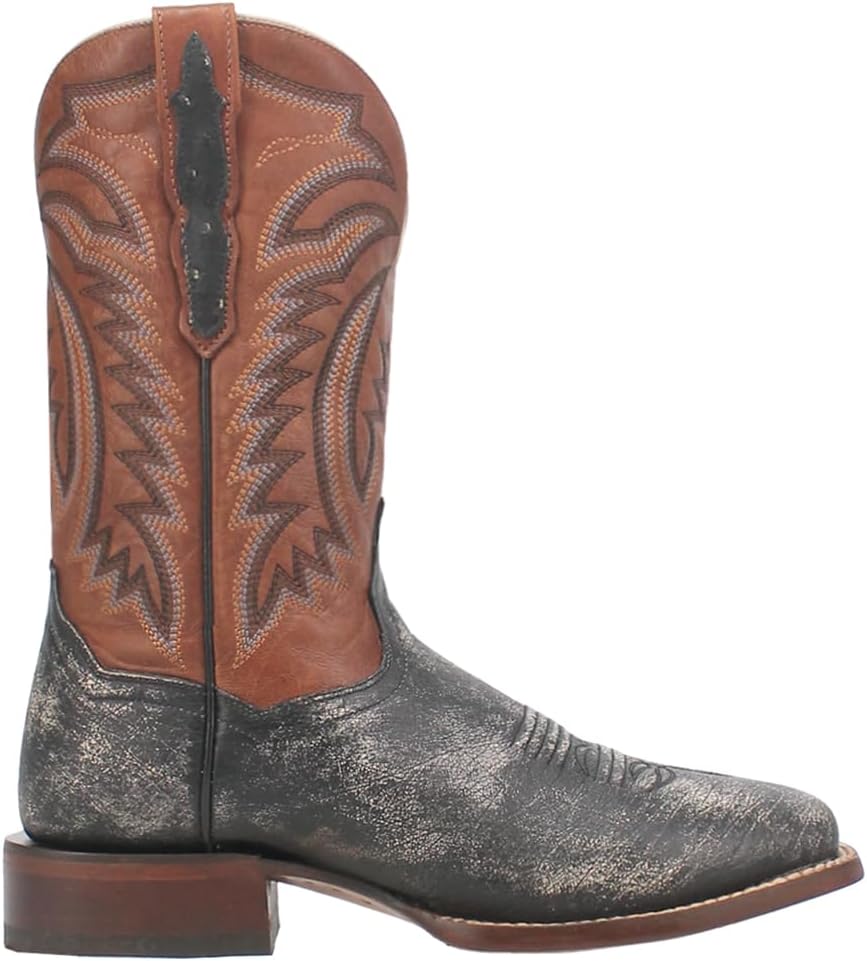 

Мужские вестерн-бутсы Dan Post Lester с гладким квадратным носком, черный