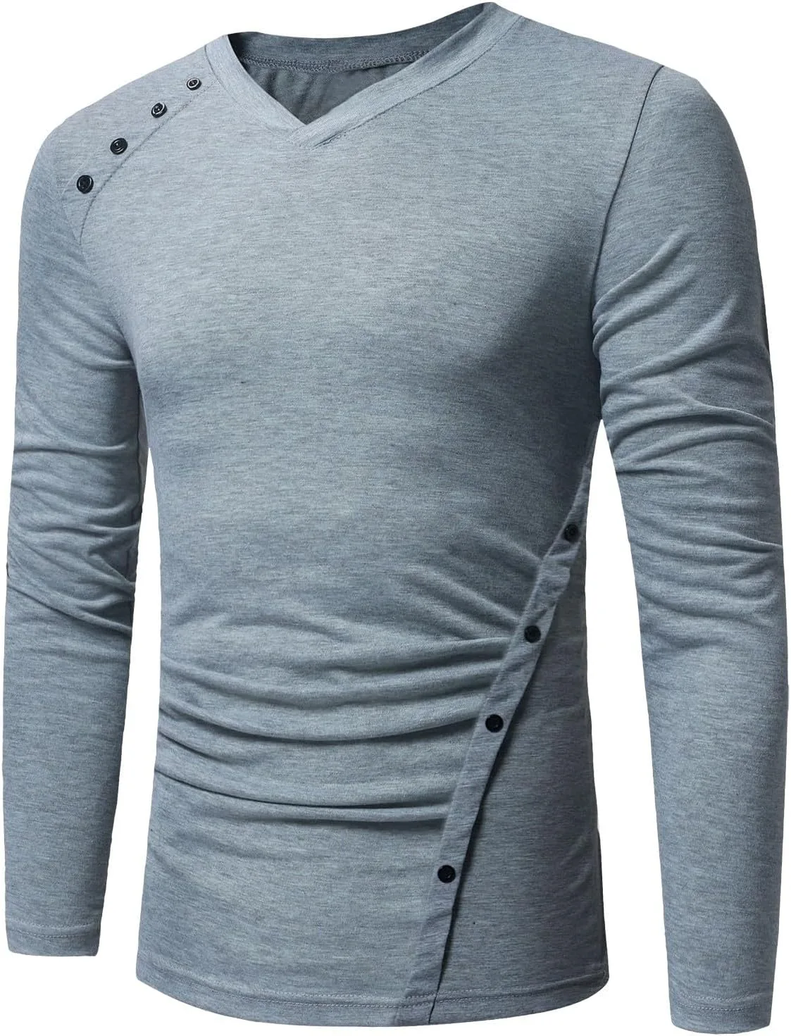 

Мужская футболка Casual Slim Fit с длинным рукавом и V-образным вырезом Cambkatl