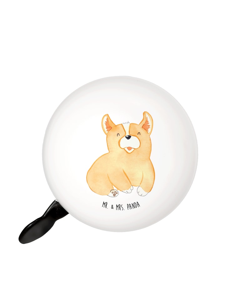 

Mr. & Mrs. Panda Велосипедный звонок Corgie без надписи, белый