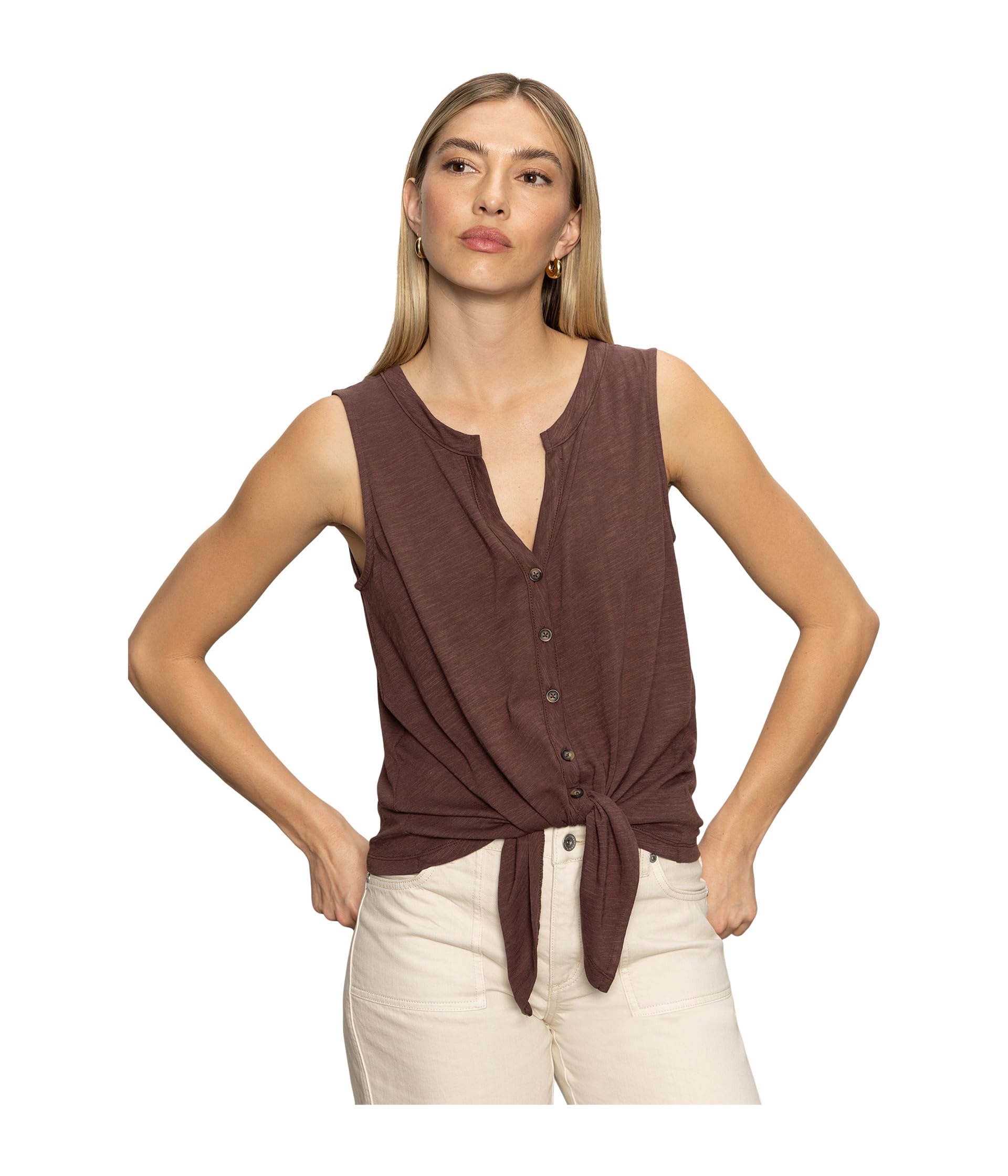 

Футболка Sanctuary Notched Button Front Tee, Mesa