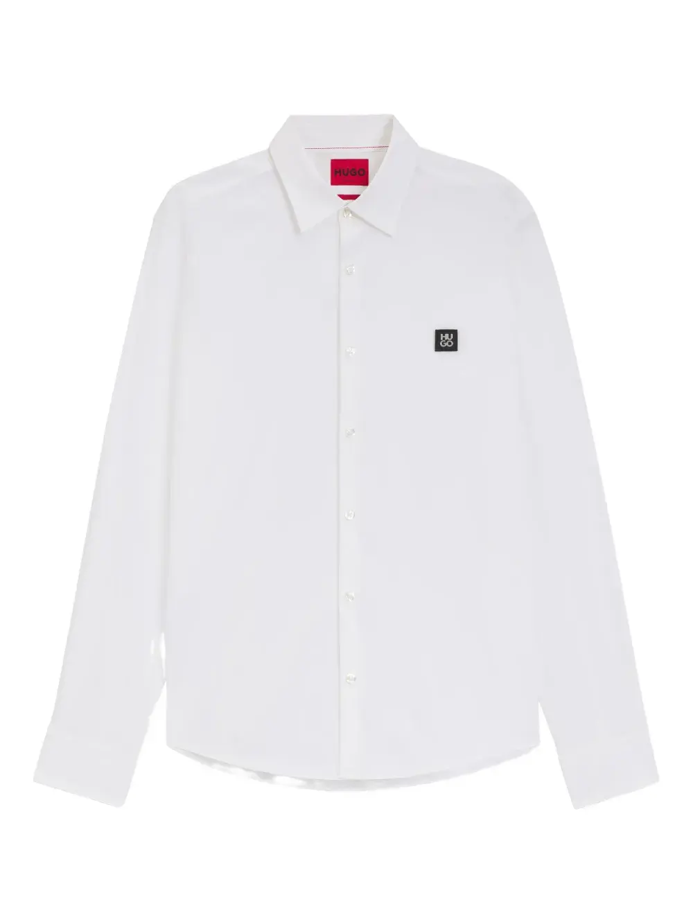 

Рубашка с нашивкой-логотипом Hugo, белый