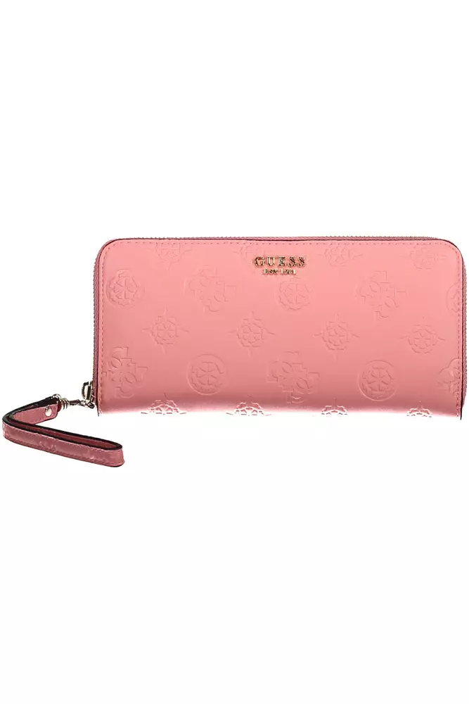 

Розовый полиэтиленовый женский кошелек Guess Shoes