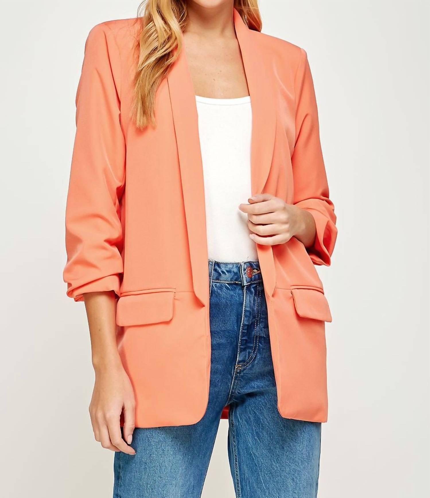 

Блейзер для парня в коралловом цвете Strut & Bolt