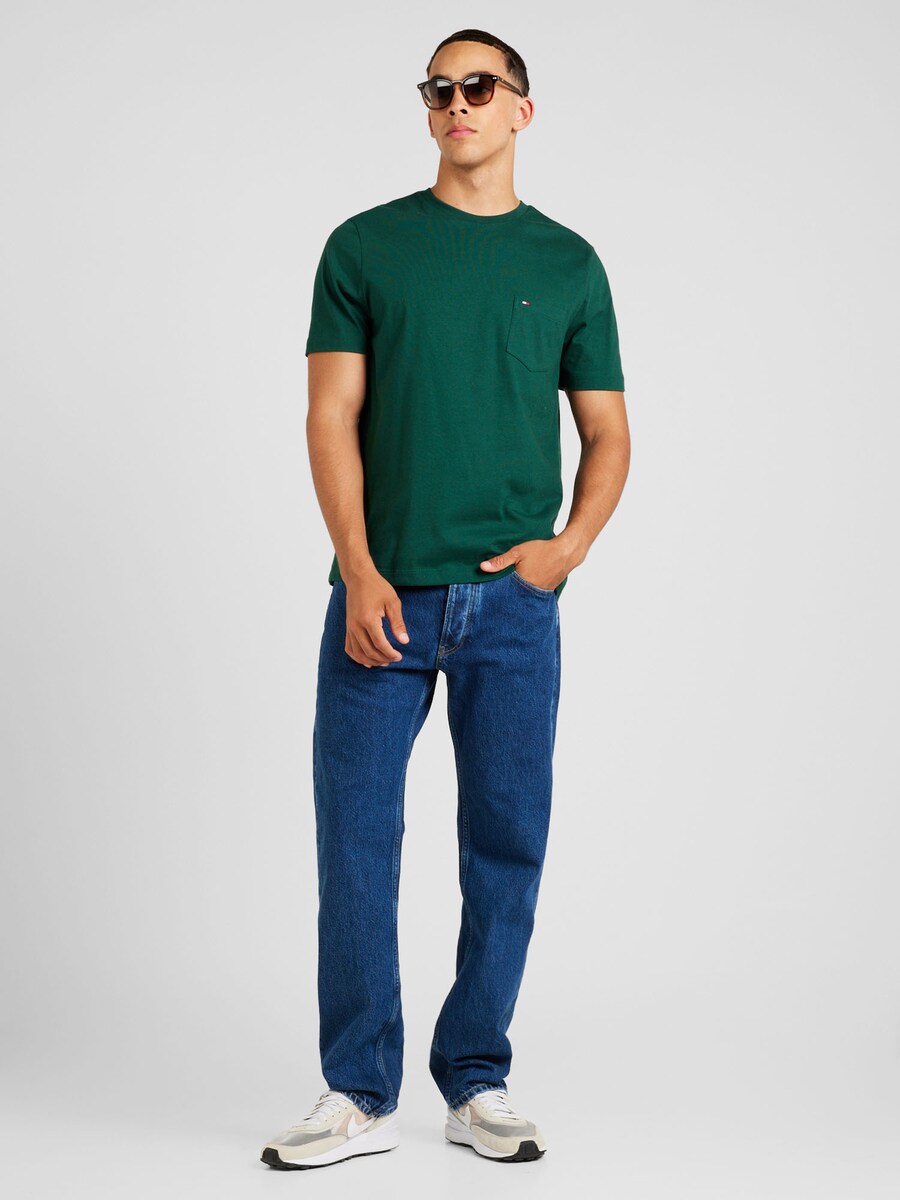 Классическая футболка TOMMY HILFIGER Shirt Essential, цвет fir — фото 4