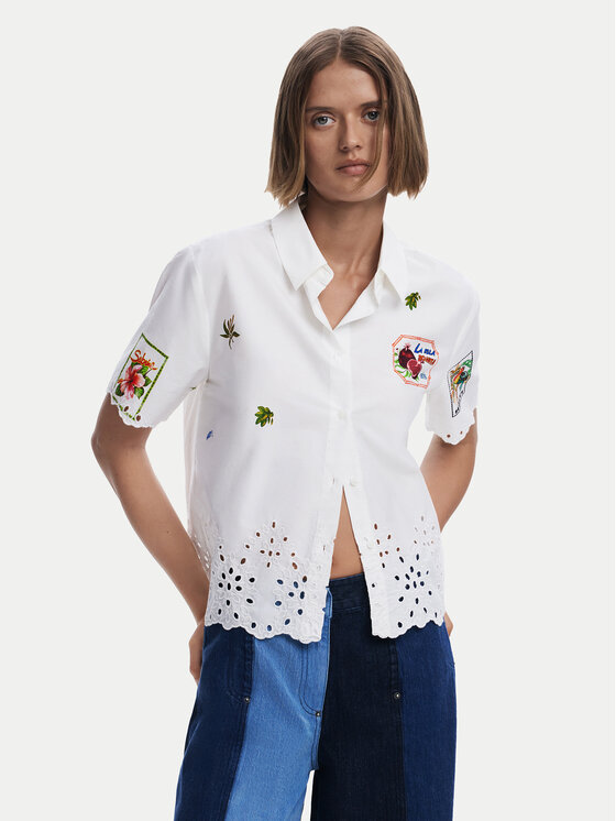 

Рубашка обычного кроя Afrodita 25SWCW17 Desigual, белый