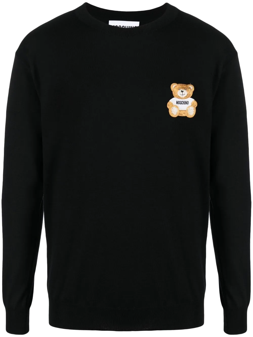 

Джемпер Teddy Bear с круглым вырезом Moschino, черный