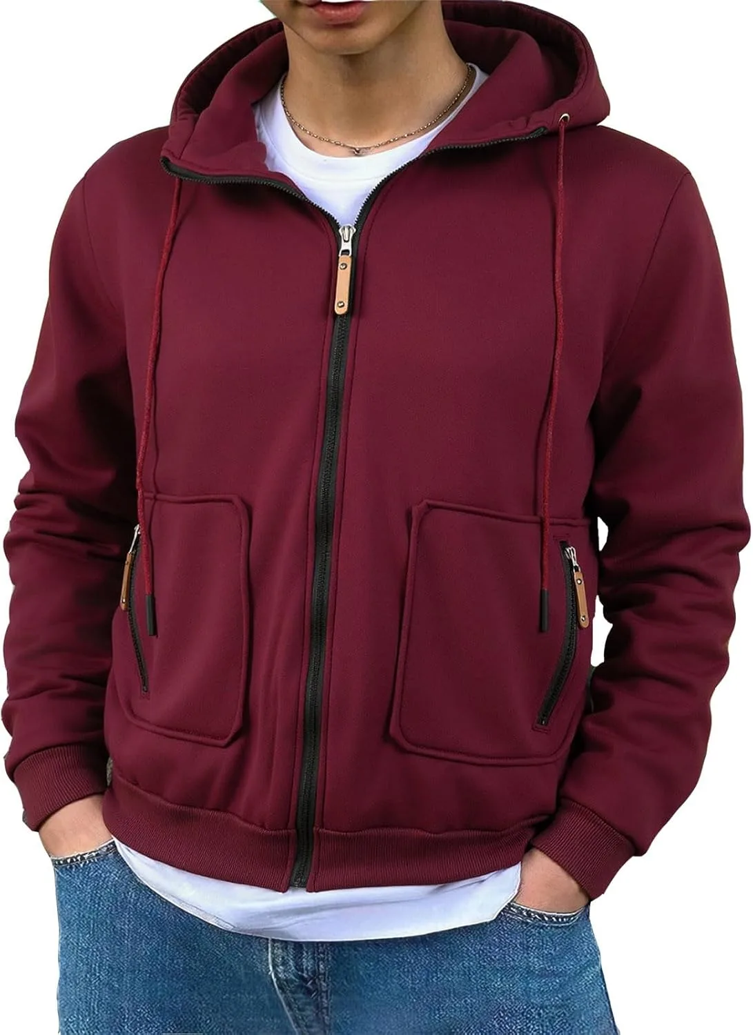 

Мужская худи Cambkatl с молнией, Casual, свободная, легкая