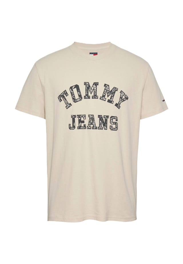 

Футболка хлопок Tommy Jeans, цвет acg newsprint