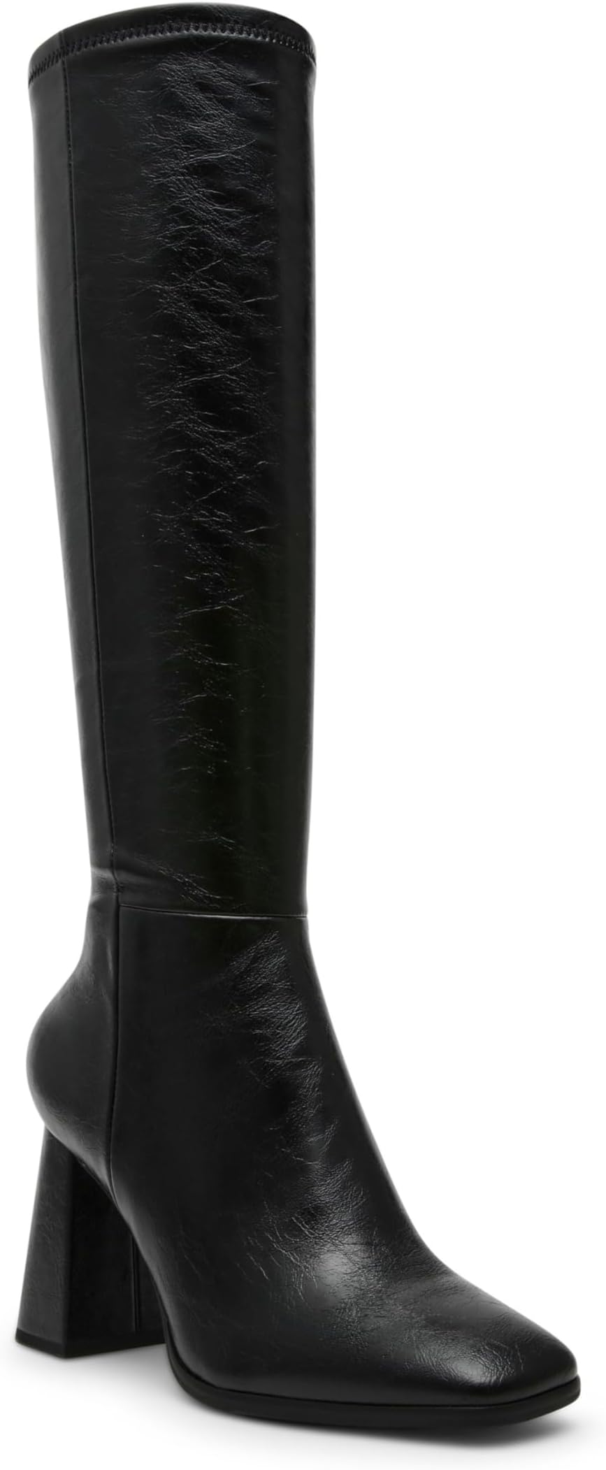 Женские ботинки Steve Madden Livah высокие на блочном каблуке, черный