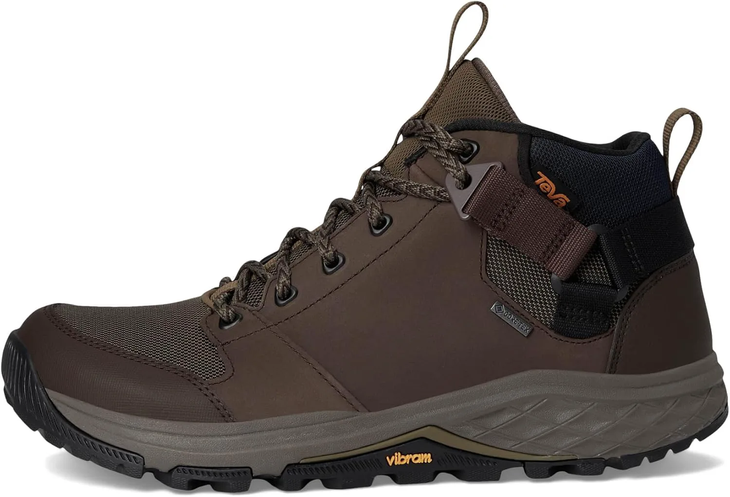 Женские водонепроницаемые походные ботинки Teva Grandview с технологией Gore-Tex, коричневый/темно-оливковый — фото 3