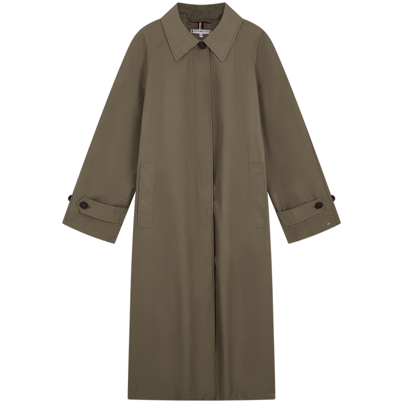 

Tommy Hilfiger Тренч женский тёмно-коричневый, Dark Coffee GW9