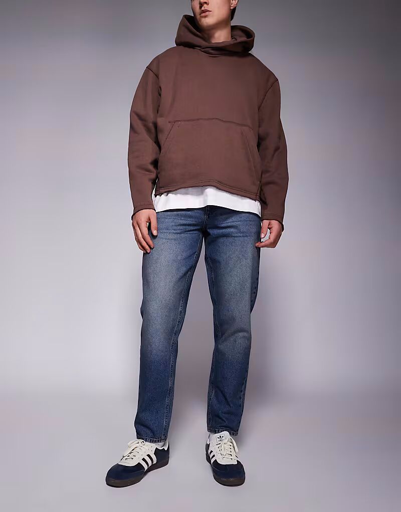 

Зауженные джинсы ASOS DESIGN темно-синего цвета