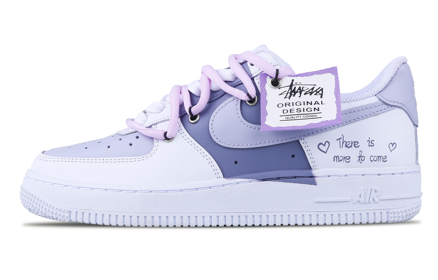 

Кроссовки Air Force 1 для скейтбординга мужские низкие фиолетовый/белый Nike