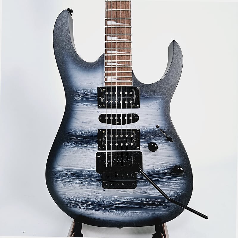 

Электрогитара Ibanez RG470DXBPM RG Electric Guitar - Black Planet Matte, Серый, Электрогитара Ibanez RG470DXBPM RG Electric Guitar - Black Planet Matte