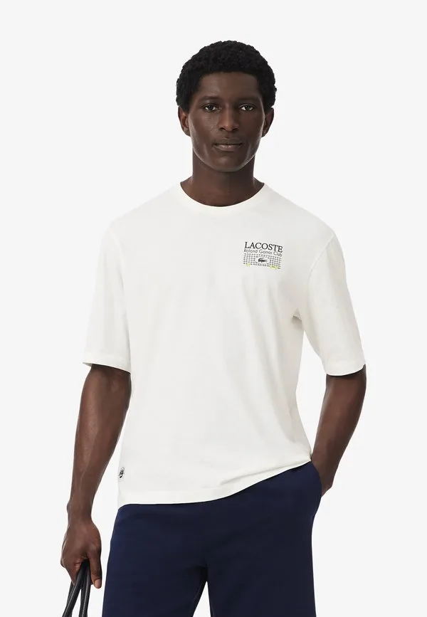 Футболка с принтом lacoste белая Lacoste, Blanc-V — фото 3