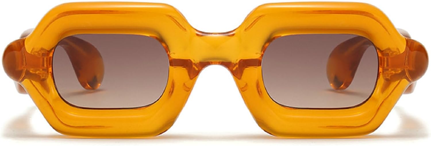 

Солнцезащитные очки в стиле панк-квадрат для женщин и мужчин, в стиле Y2K, хип-хоп, с градиентной оправой, роскошные солнцезащитные очки для отдыха, унисекс, пляжные очки mincl, C4