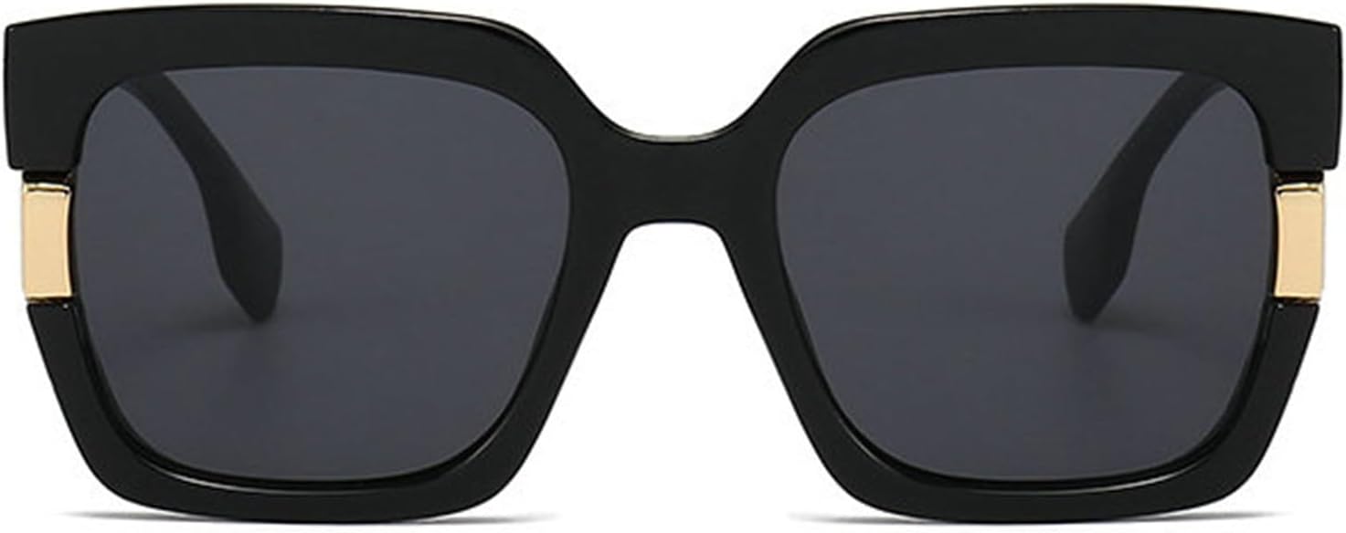 

Модные квадратные солнцезащитные очки для женщин Helena, винтажные женские солнцезащитные очки большого размера, популярные солнцезащитные очки с защитой UV400, S65, Black