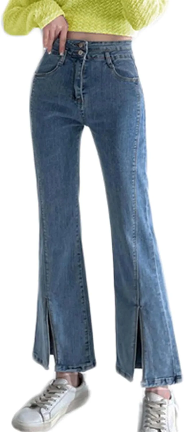 

Женские джинсы Bootcut High Waisted с разрезами ZH8FCHAN