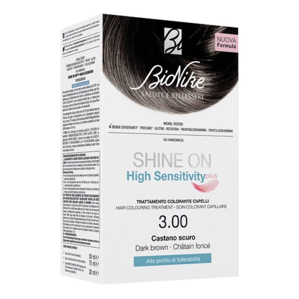 Набор высокотолерантной краски для волос «Shine On High Sensitivity» от Bionike Bionike, Dark Brown 3.0
