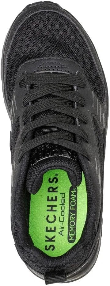 Детские кроссовки Skechers UNO Lite Ronzo, Black Synthetic Textile Black Trim — фото 3