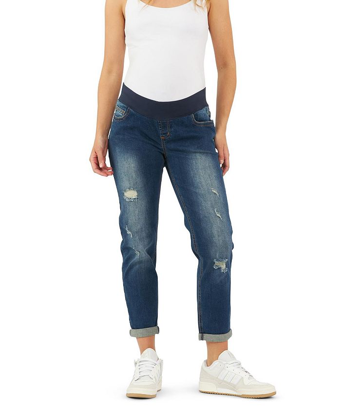 

Джинсы Baxter Boyfriend в оттенке Indigo Fade Ripe Maternity, синий