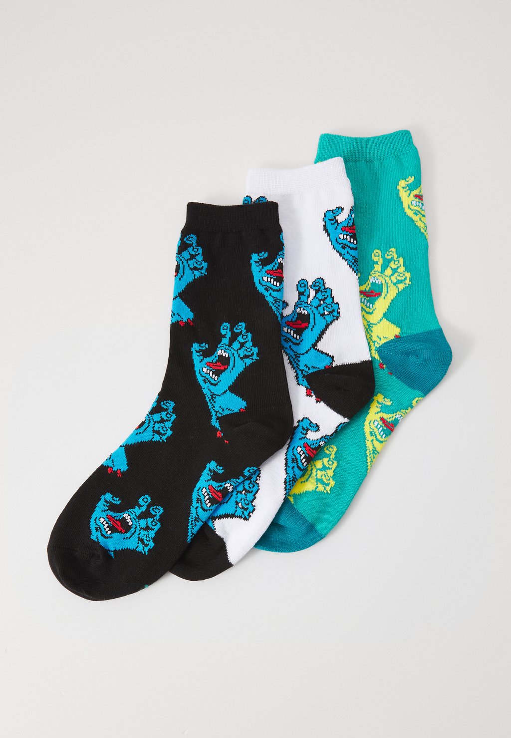

Носки YOUTH MULTI HAND SOCK UNISEX 3 PACK Santa Cruz, мультиколор