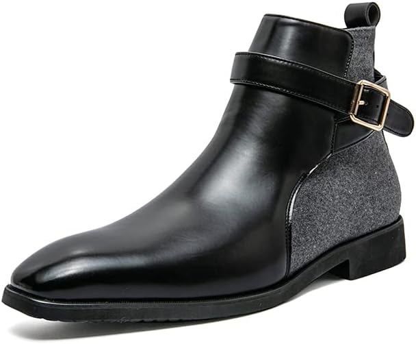 

Мужские ретро-ботинки Sfwarmart 39-46, удобные, модные, с противоскользящим покрытием, износостойкие, для делового офиса, черный