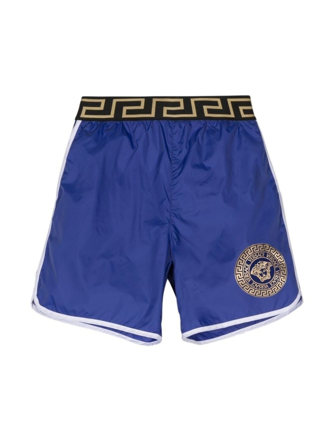 

Versace Kids плавки-шорты с узором Greca, синий