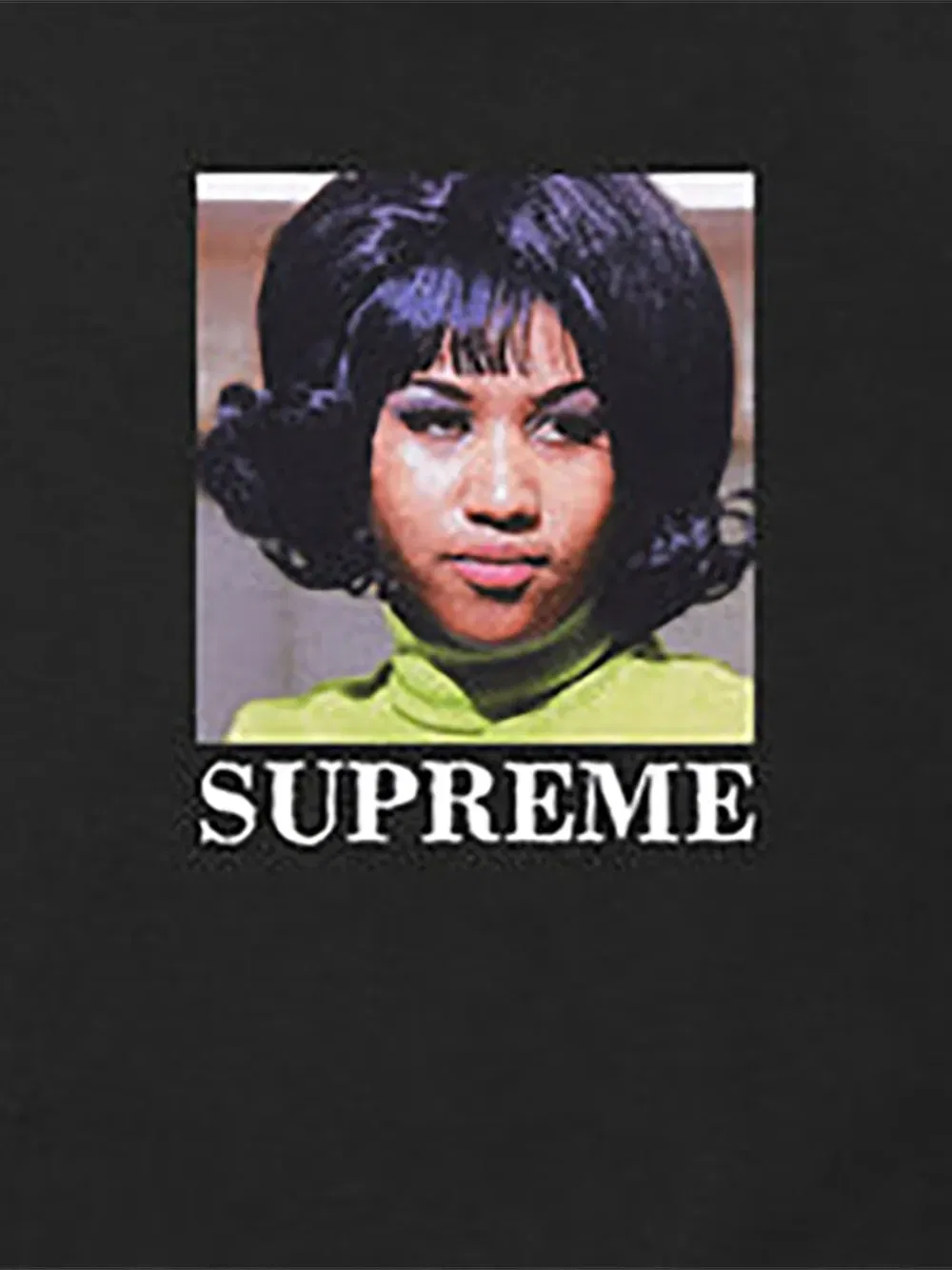 Футболка с графическим принтом Ареты Франклин Supreme, черный — фото 2