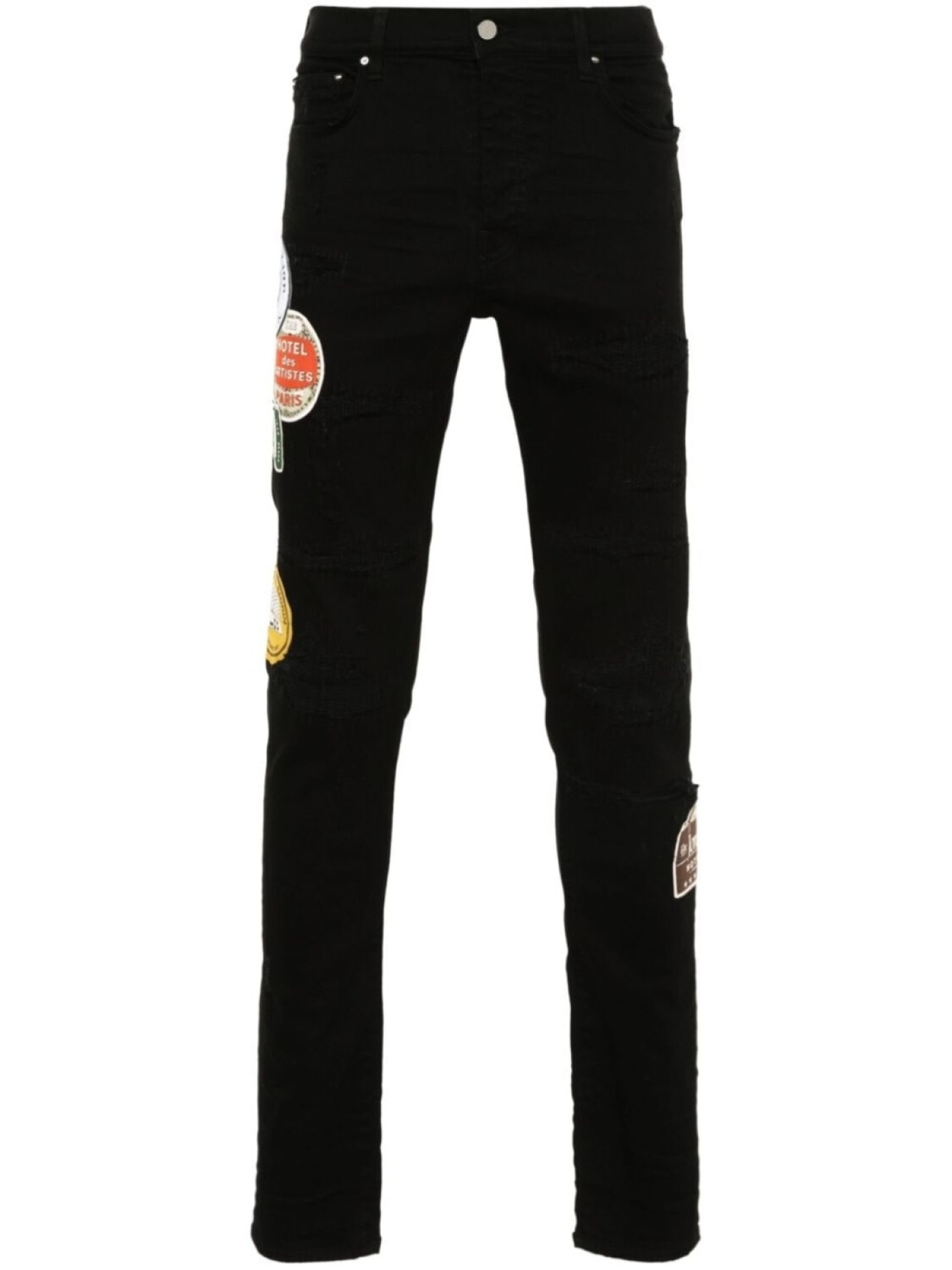 

AMIRI джинсы скинни Travel Patch Repair, черный