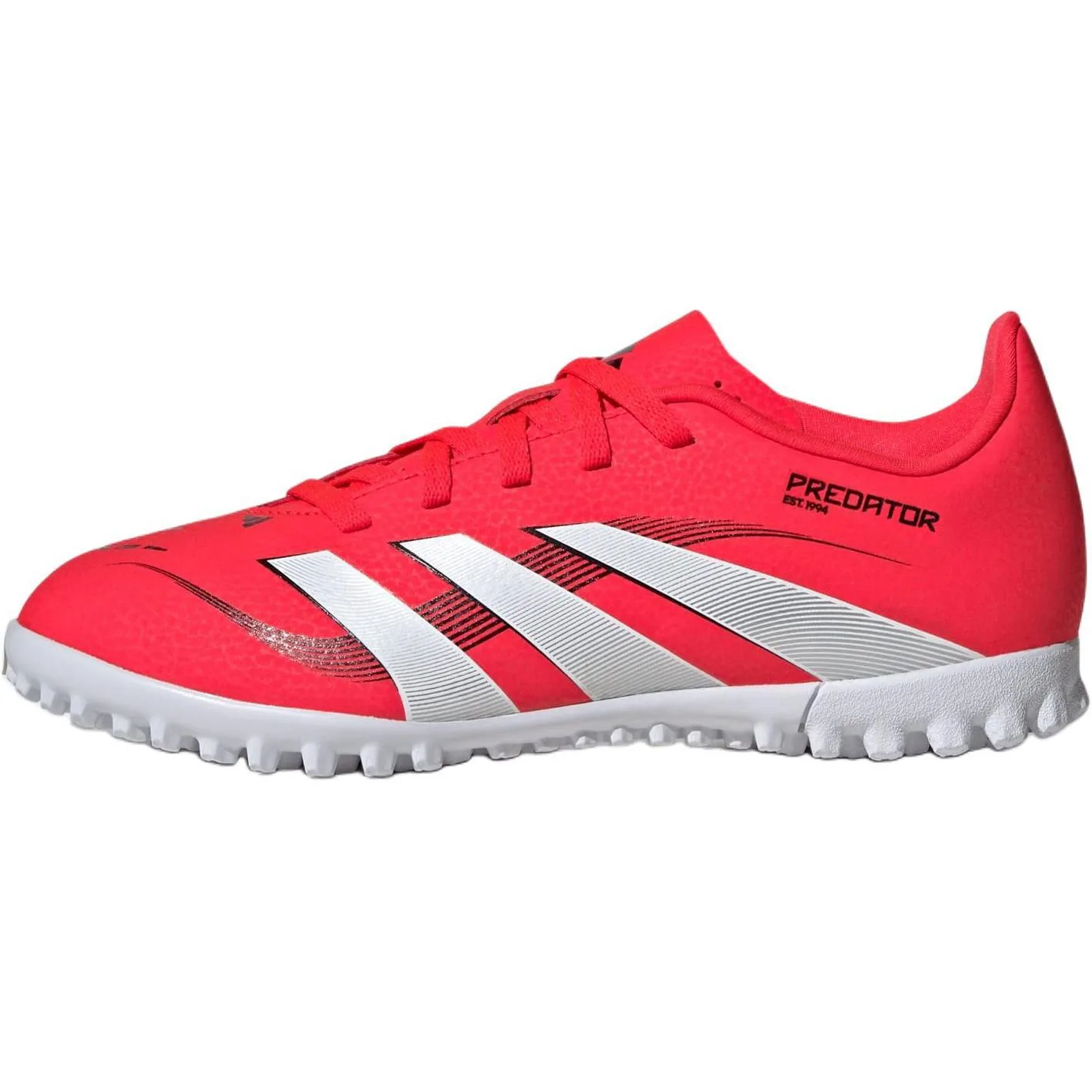 Adidas Predator CLUB Abrasion Resistant низкие футбольные бутсы Red/White/Black детские