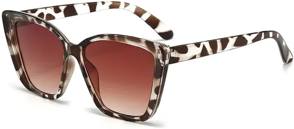 

Солнцезащитные очки «кошачий глаз» с градиентным переходом цвета, защита от УФ-излучения UV400, женская, маленькая оправа, подходят для занятий спортом на открытом воздухе, бега и езды на велосипеде generic, Leopard Tea