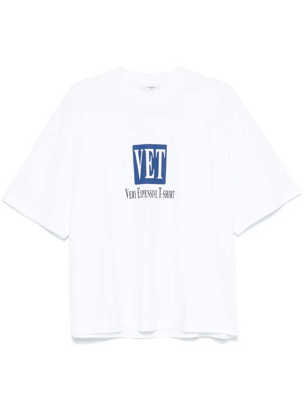 

Футболка с надписью VETEMENTS, белый