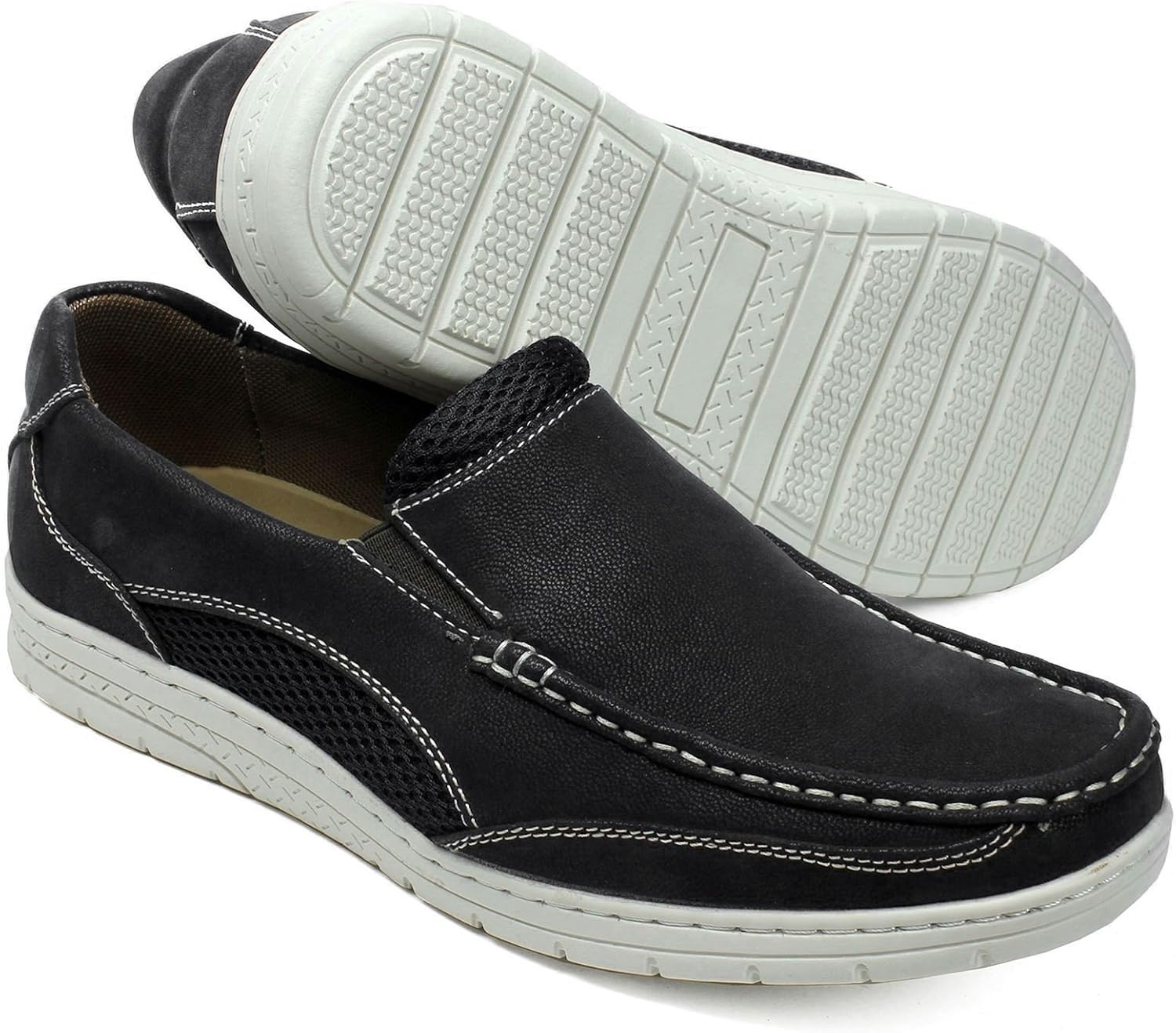 Мужские повседневные мокасины для вождения 186112 CITI SHOES, черный — фото 2