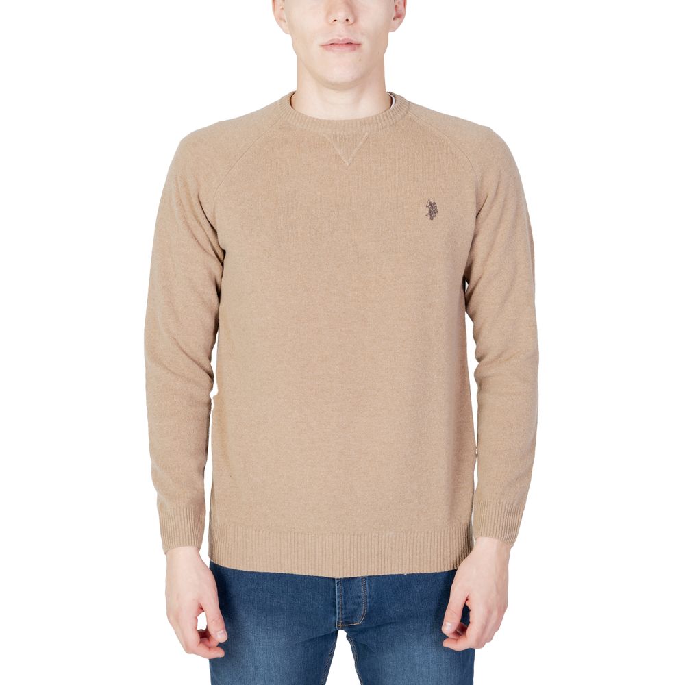 

Футболка из бежевой шерсти U.S. Polo Assn.