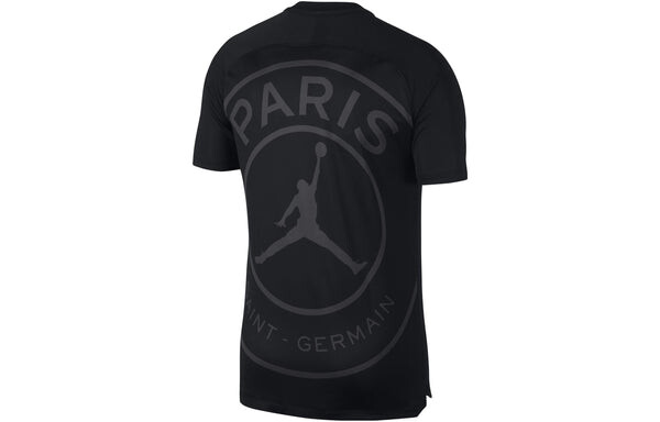 Футболка Air Jordan x PSG Training T-Shirt Dry Squad GX 2.0 'Black', черный — фото 2