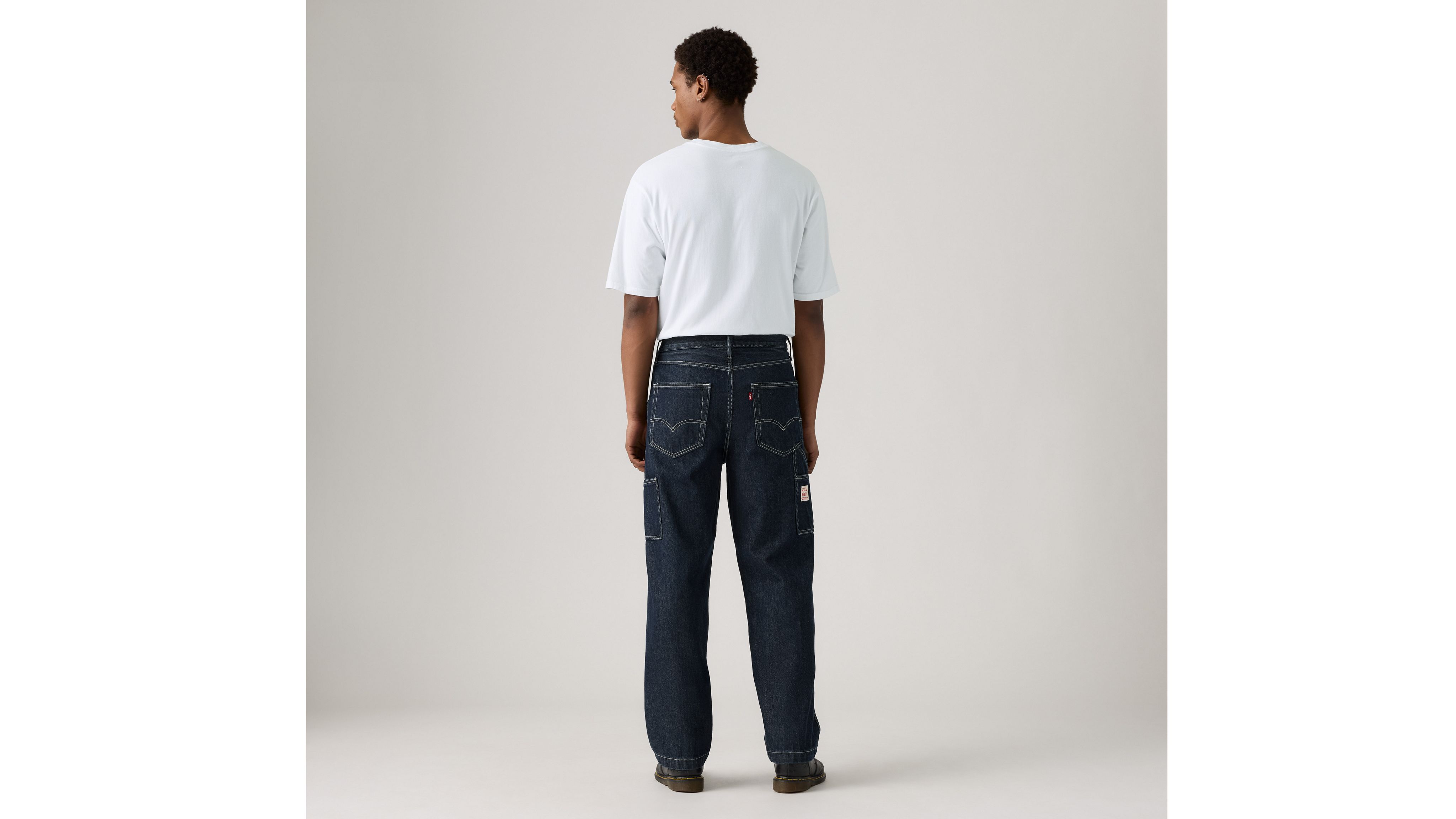 Свободные прямые джинсы Carpenter с двойным коленом 568 для мужчин Levi's, Mornin Classical Canvas - Dark Wash — фото 4