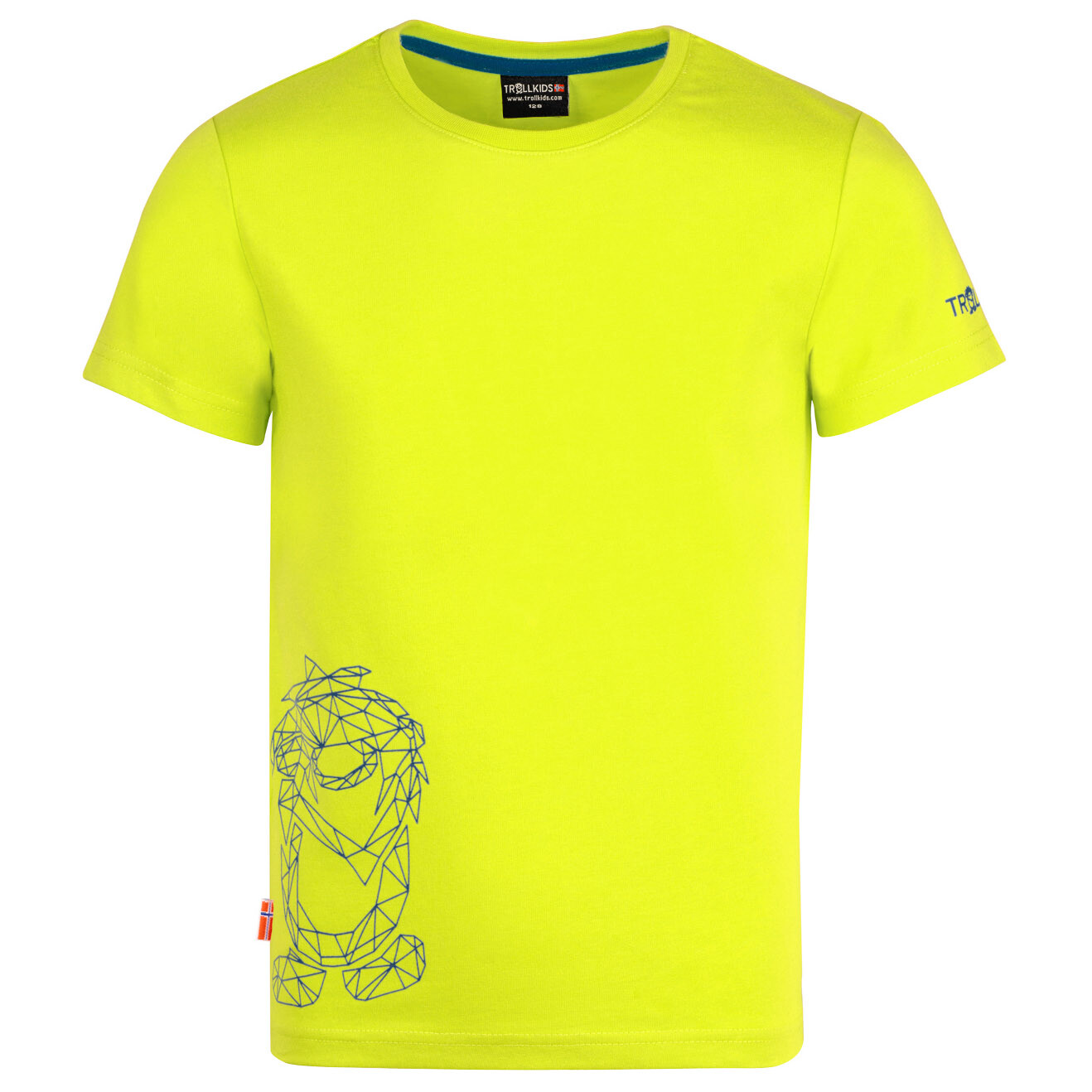 

Футболка Trollkids Kid's Oppland T, цвет Lime/Petrol